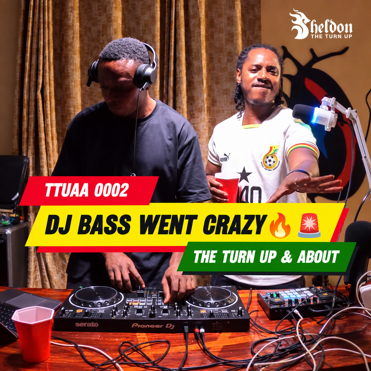 SHELDON THE TURN UP W/ DJ BÄSS cover artwork